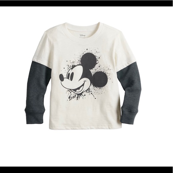 🆕Disney’s Mickey Mouse Toddler Boy Thermal Tee - Picture 1 of 2